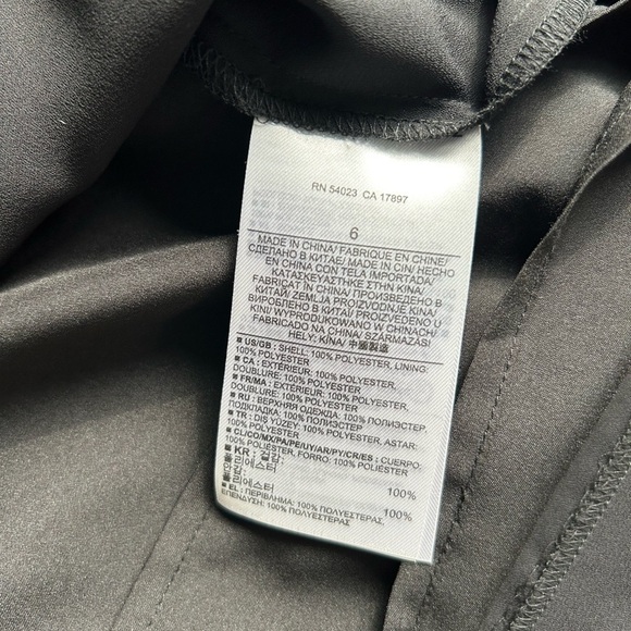 BANANA REPUBLIC Tiered Shift Dress black and White Size 6 - Picture 11 of 14